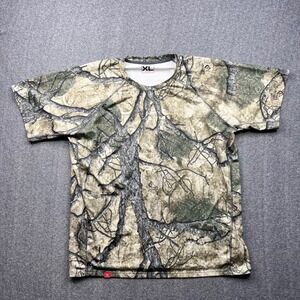 Core4Element Hunting Shirt Mens XL Camo Short Sleeve Breathable Mesh Raglan Tee